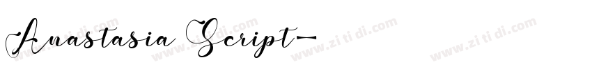 Anastasia Script字体转换